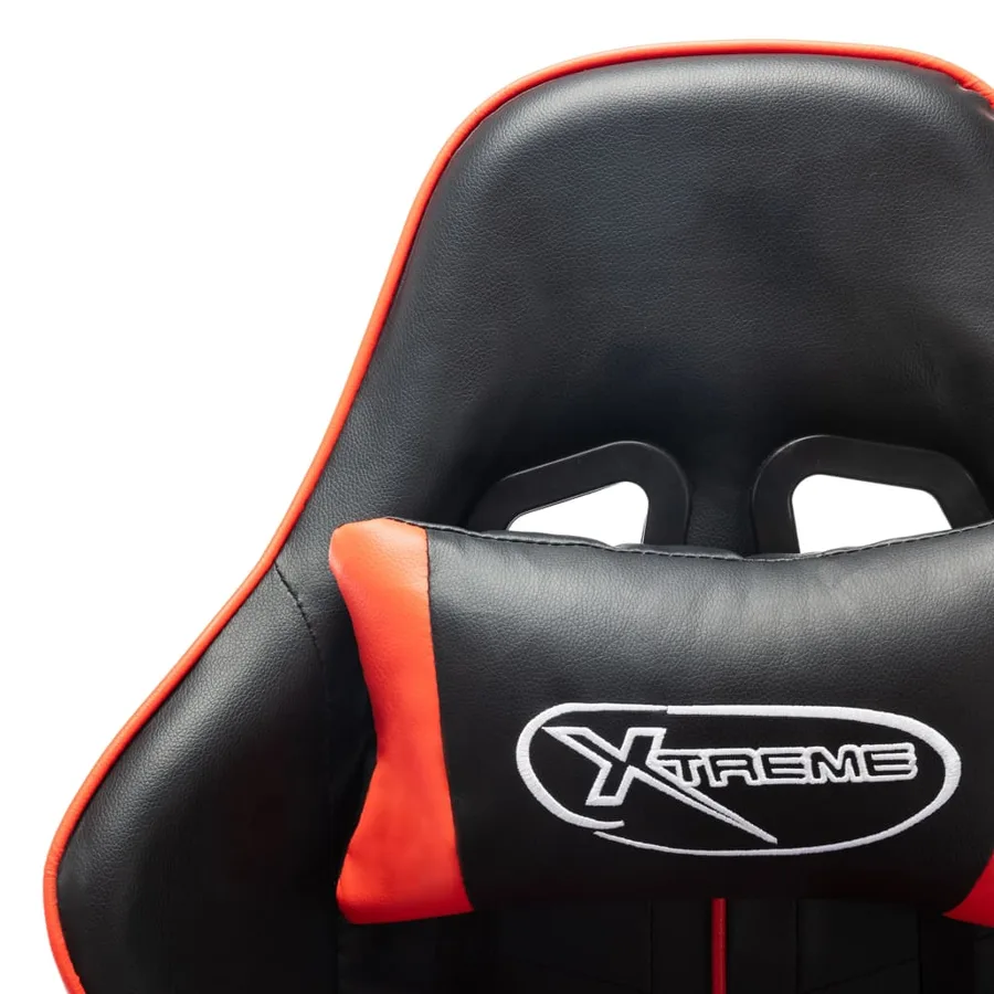 Chaise de jeu Noir et rouge Cuir artificiel - 6