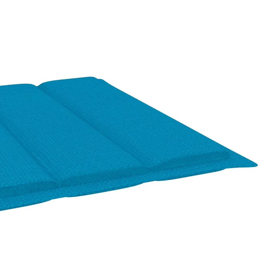 Chaise longue pliable avec coussin Bois d'acacia solide - 18