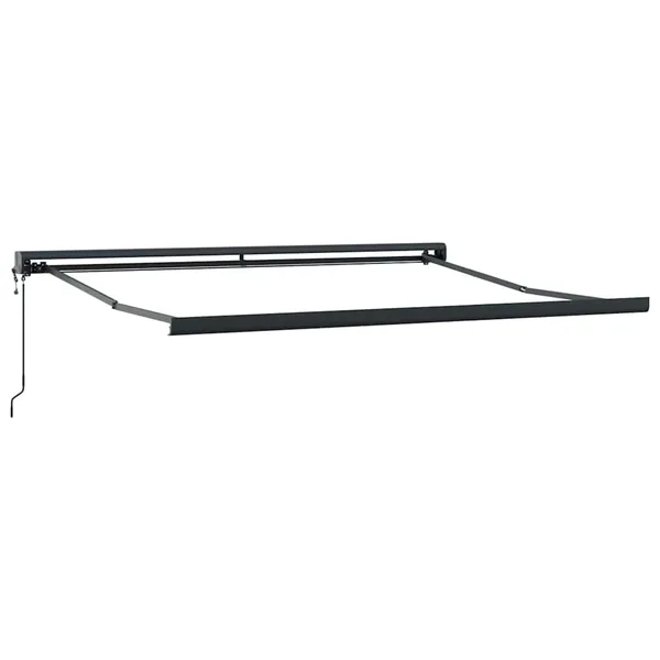 145700 vidaXL Retractable Awning Frame Motorised 300x250 cm Grey (not for individual sale) - Untranslated