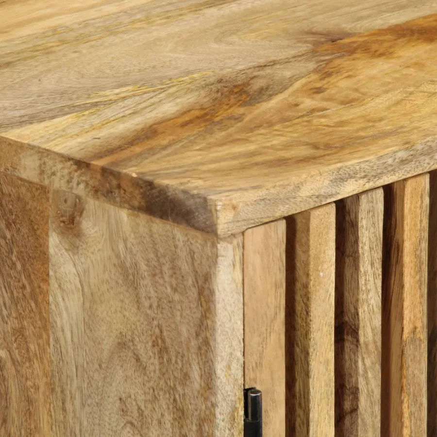 Meuble TV 90x30x40 cm Bois de manguier massif - 6