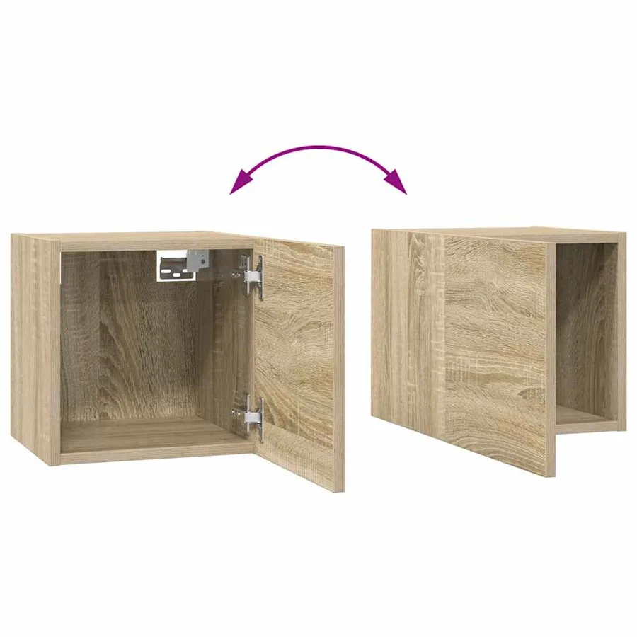 Ensemble de meubles TV 10 pcs Chêne sonoma Bois d'ingénierie - 8