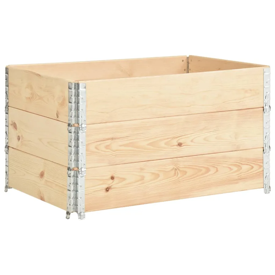 Jardinières surélevées 3 pcs 50x100 cm Bois de pin solide - 2