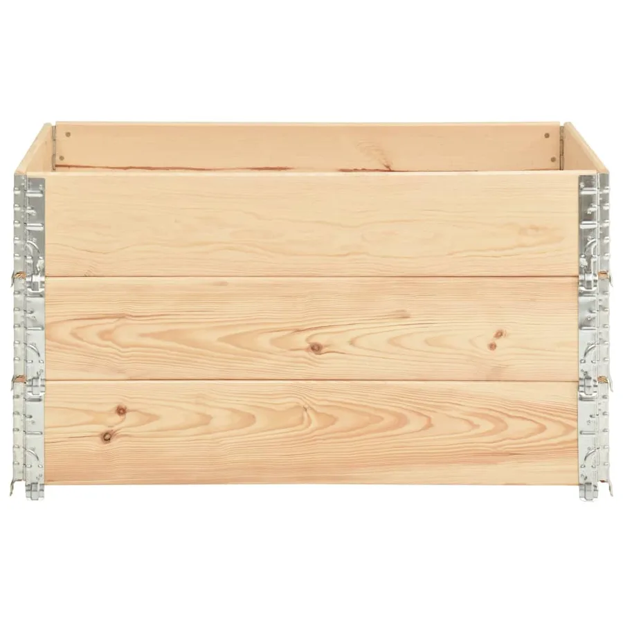 Jardinières surélevées 3 pcs 50x100 cm Bois de pin solide - 3
