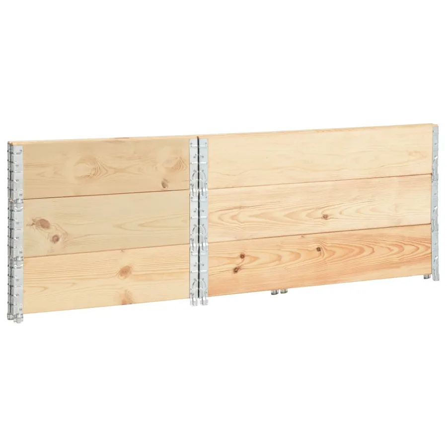 Jardinières surélevées 3 pcs 50x100 cm Bois de pin solide - 4