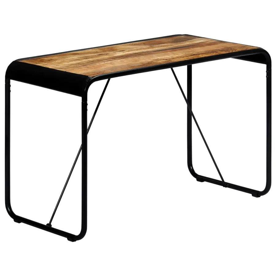 Table à manger 118x60x76 cm Bois de manguier massif brut - 10
