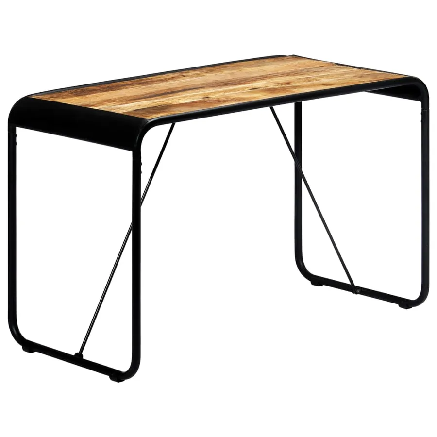 Table à manger 118x60x76 cm Bois de manguier massif brut - 11