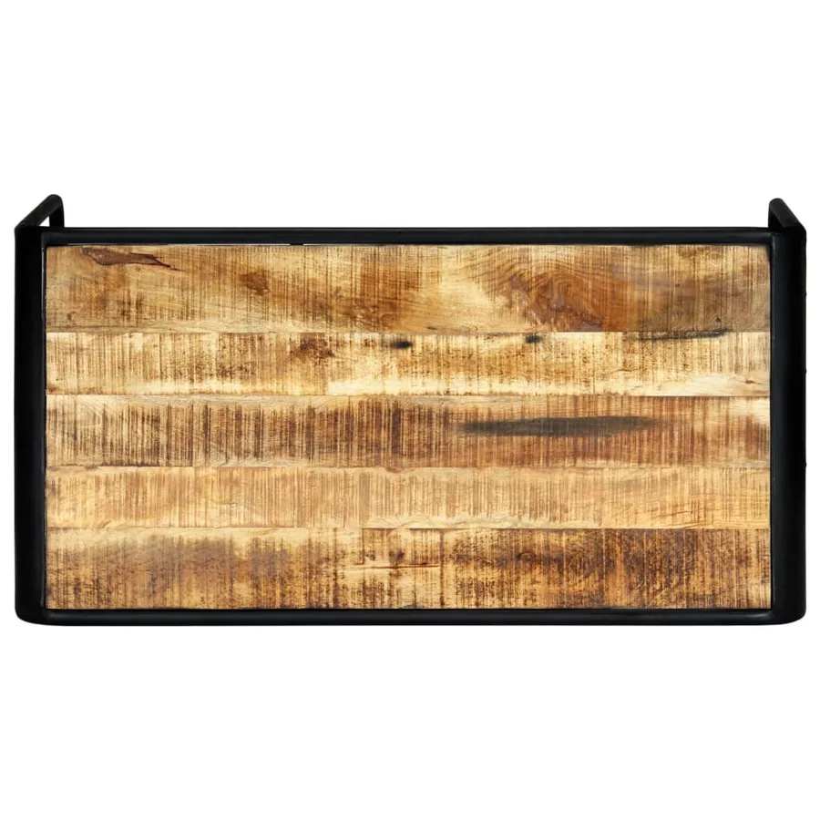 Table à manger 118x60x76 cm Bois de manguier massif brut - 3