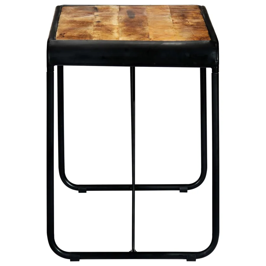 Table à manger 118x60x76 cm Bois de manguier massif brut - 4