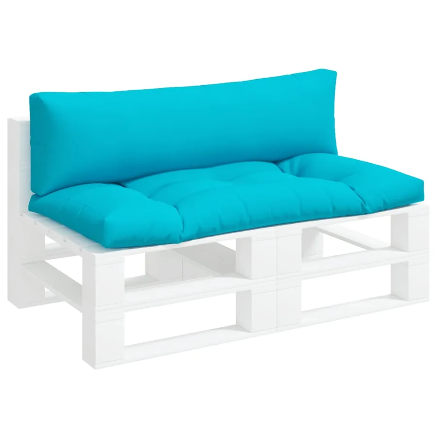 Coussins de palette lot de 2 turquoise tissu Oxford - 3