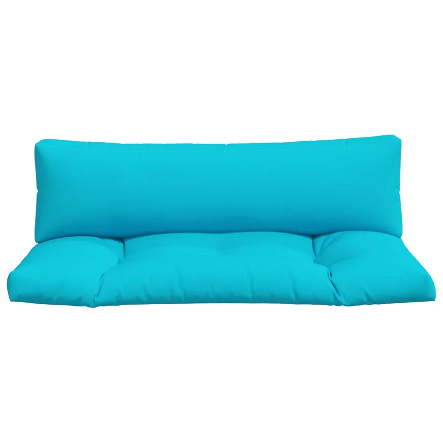 Coussins de palette lot de 2 turquoise tissu Oxford - 4