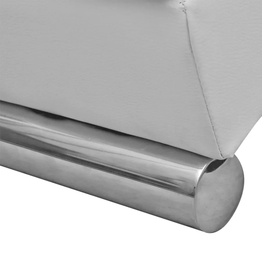 Chaise longue Blanc Similicuir - 3