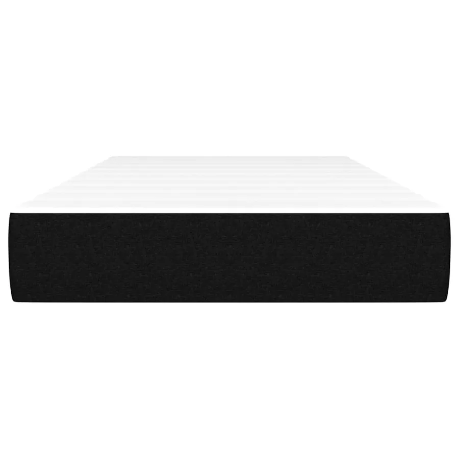 Matelas de lit à ressorts ensachés fermeté moyenne Noir 90x200x20 cm Tissu - 3