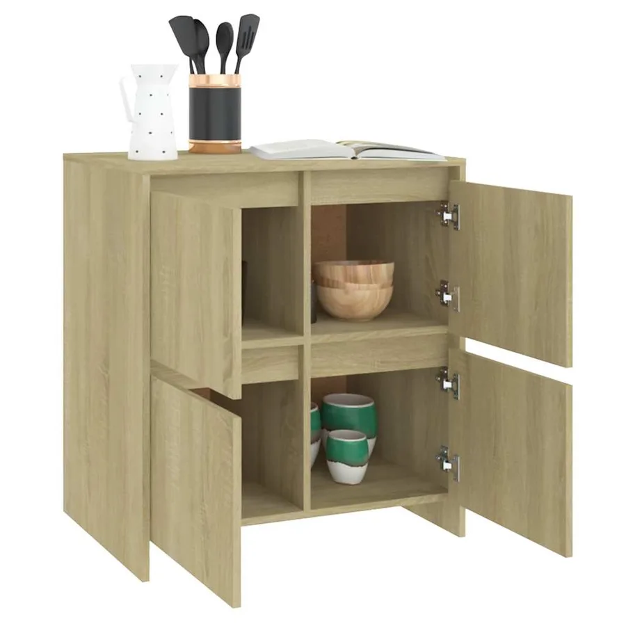 Buffet Chêne sonoma 70x41x75 cm Bois d'ingénierie - 6