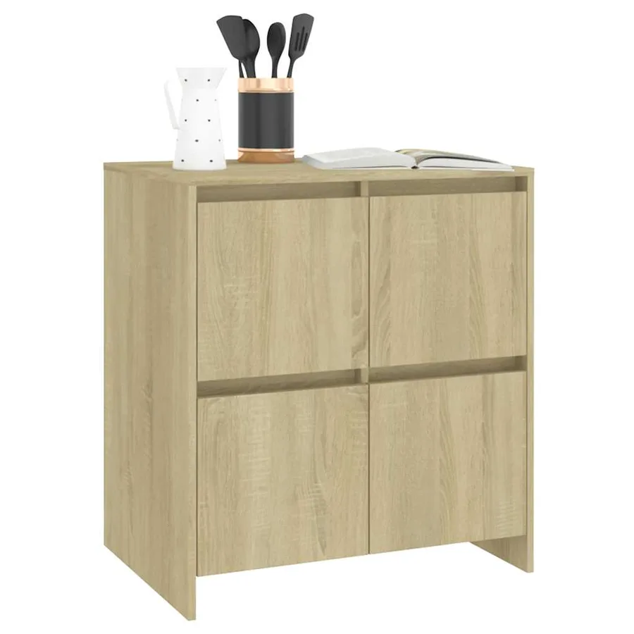 Buffet Chêne sonoma 70x41x75 cm Bois d'ingénierie - 7