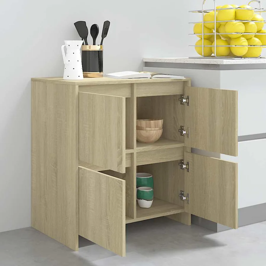 Buffet Chêne sonoma 70x41x75 cm Bois d'ingénierie - 8