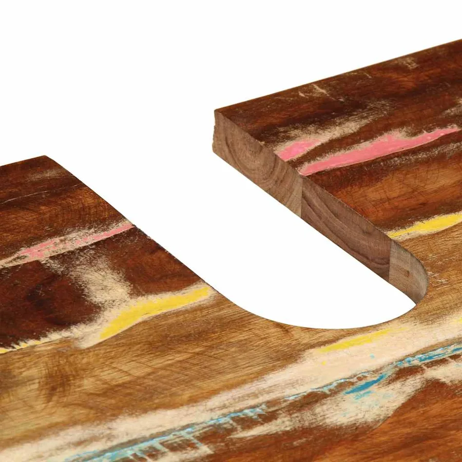 Meuble d'évier 62x33x58 cm bois de récupération et d'ingénierie - 10