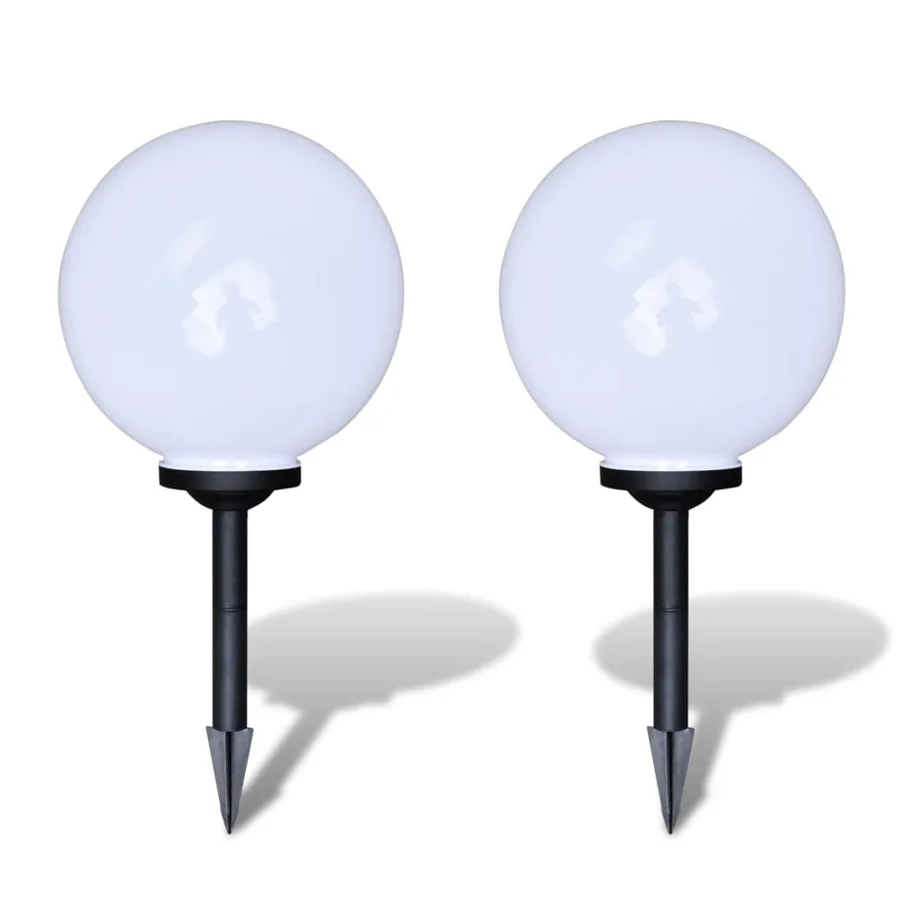 Lampes d'allée à LED 2 pcs 30 cm avec piquet de sol - 2