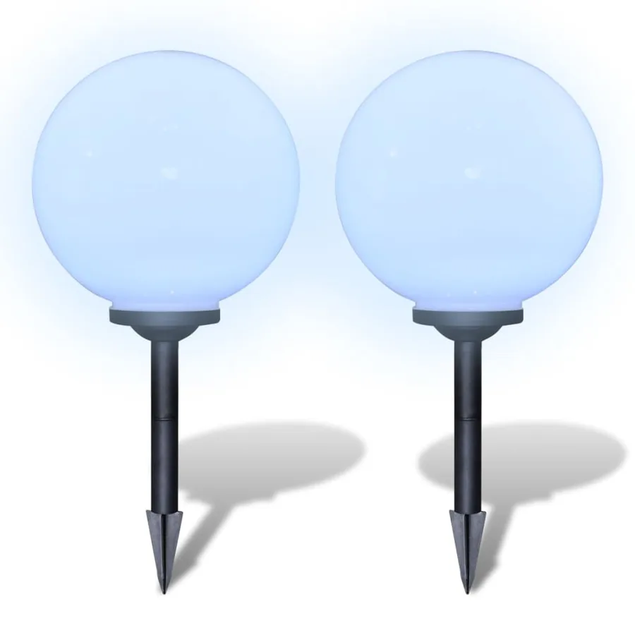Lampes d'allée à LED 2 pcs 30 cm avec piquet de sol - 3