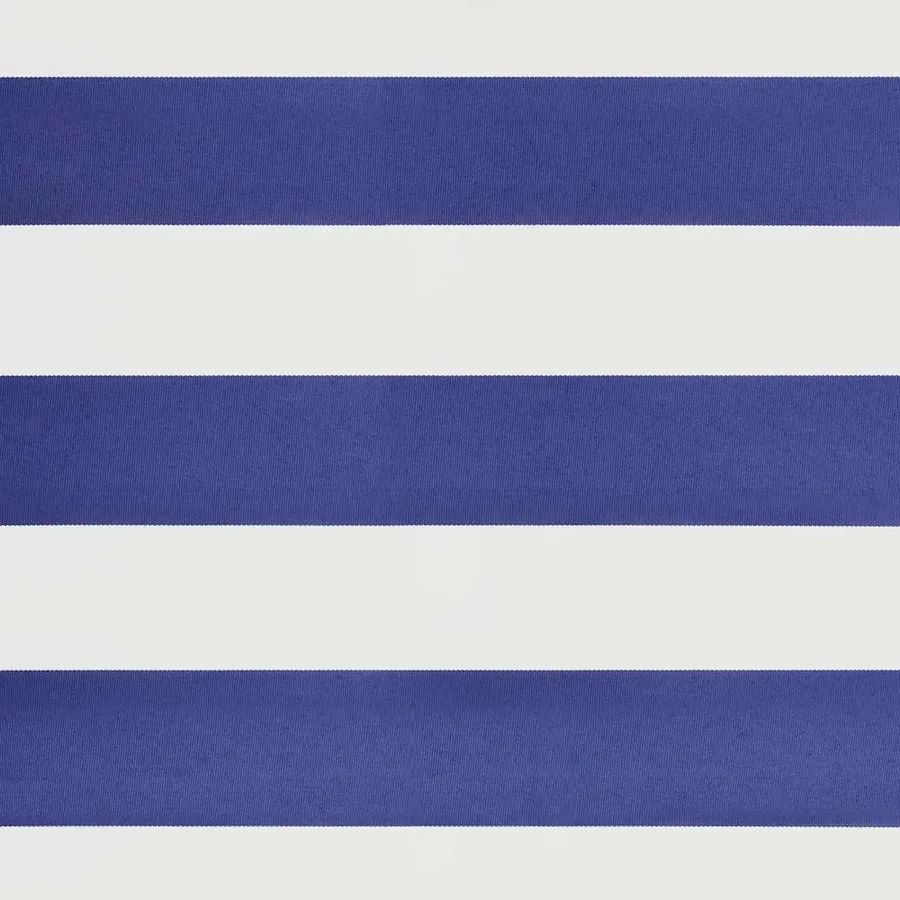 Auvent rétractable bleu et blanc 4x3 m tissu et aluminium - 11
