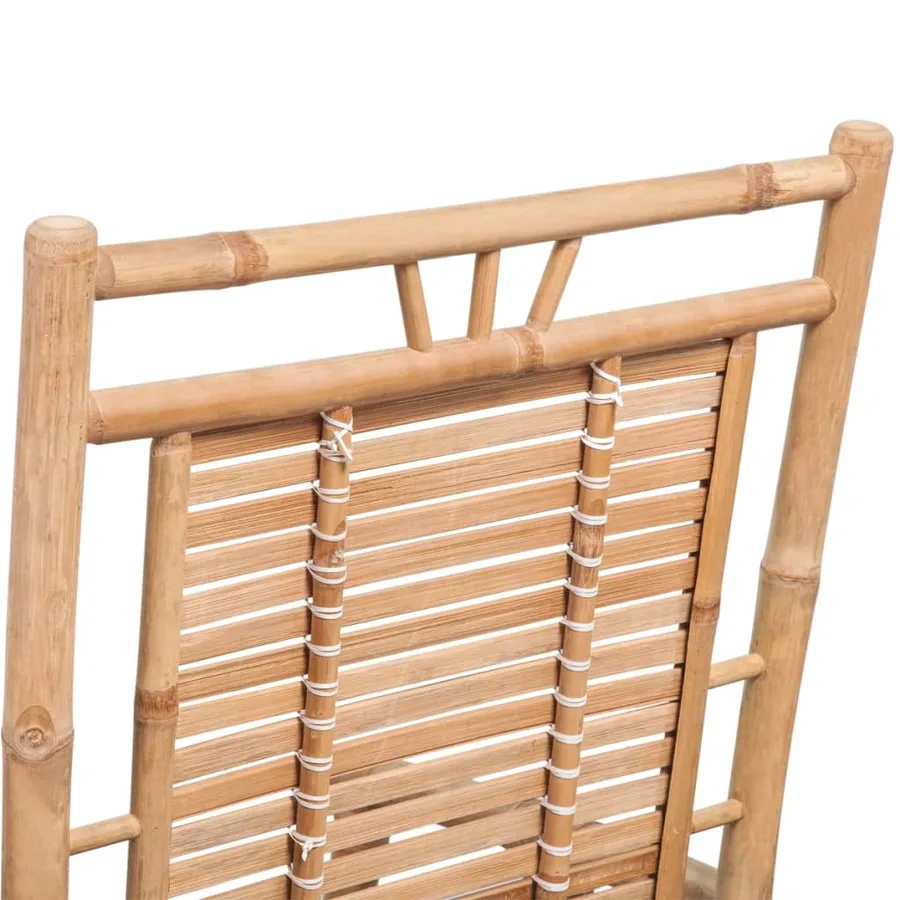 Chaise à bascule en bambou - 9