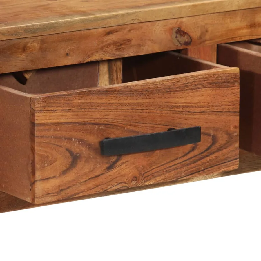 Buffet avec 3 tiroirs 110x30x80 cm Bois d'acacia massif - 4