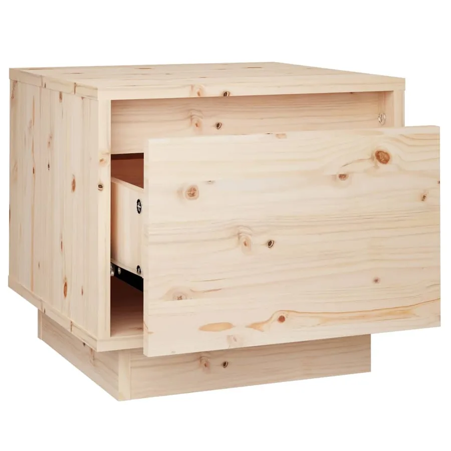 Tables de chevet 2 pcs 35x34x32 cm Bois de pin solide - 8