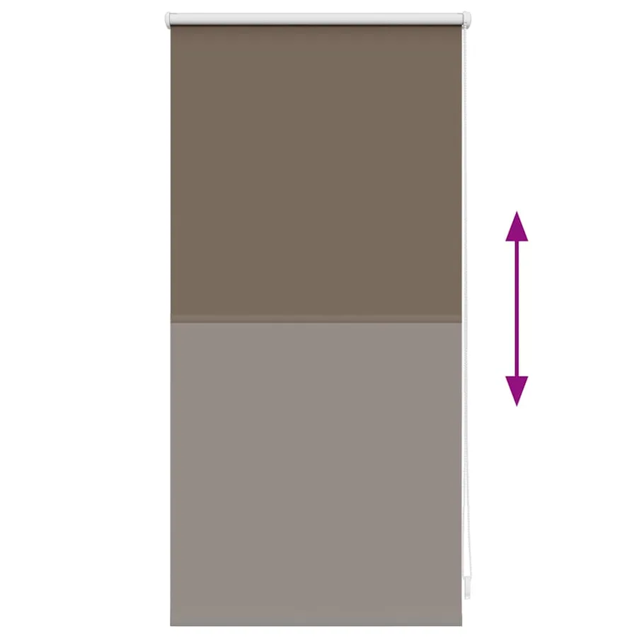Store enrouleur occultant 44,4 x 100 cm, largeur du tissu 40 cm, couleur café - 9