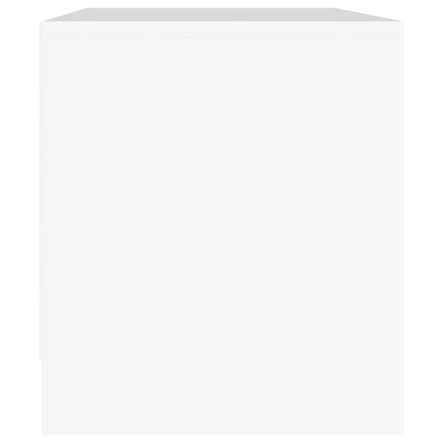 Meuble TV Blanc 90x35x40 cm Bois d'ingénierie - 6