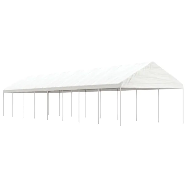 Belvédère avec toit blanc 17,84x4,08x3,22 m polyéthylène