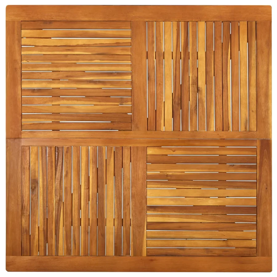 Table de jardin 120x120x75 cm Bois d'acacia massif - 3