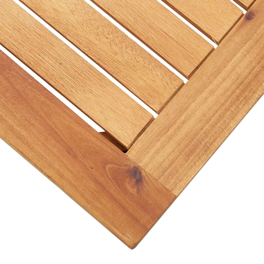 Table basse de jardin 60x60x36 cm Bois solide d'acacia - 4