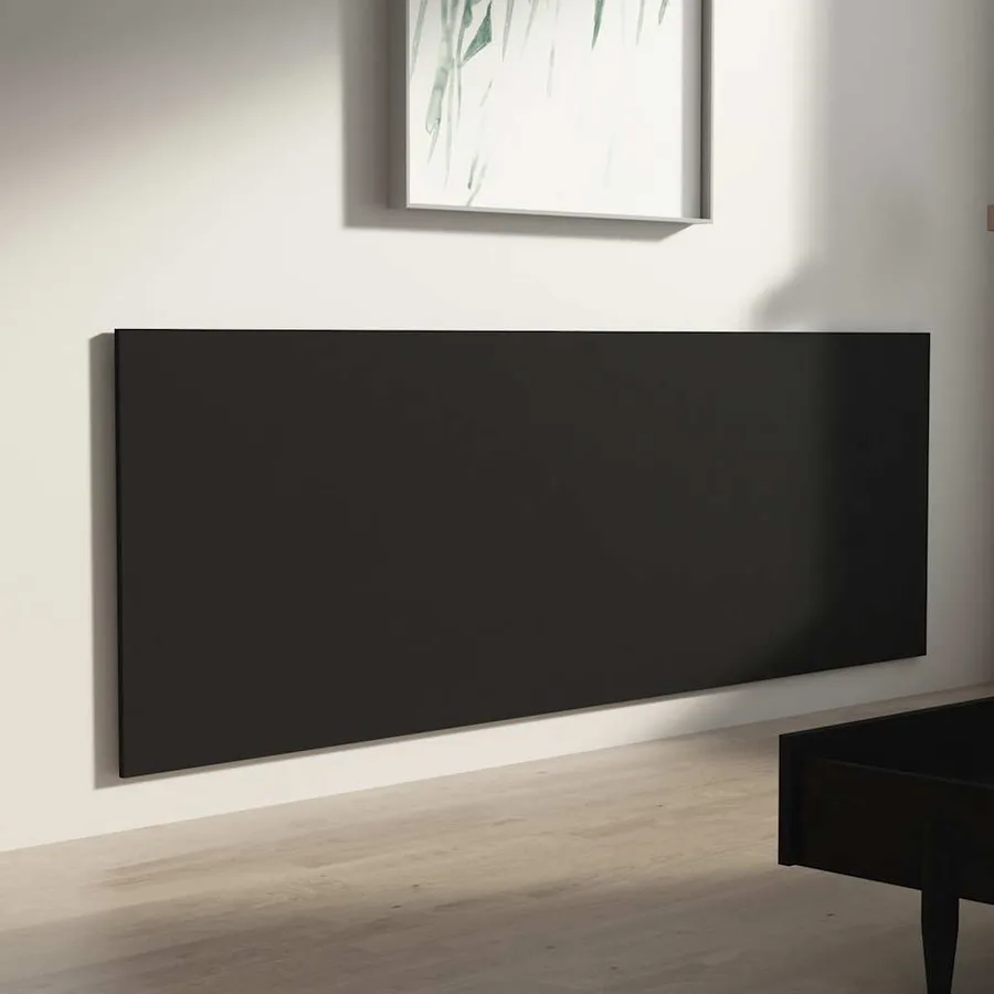 Tête de lit murale Noir 240x1,5x80 cm Bois d'ingénierie - 4
