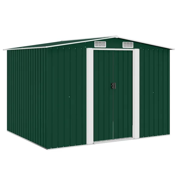 Abri de stockage pour jardin Métal Vert 257 x 205 x 178 cm