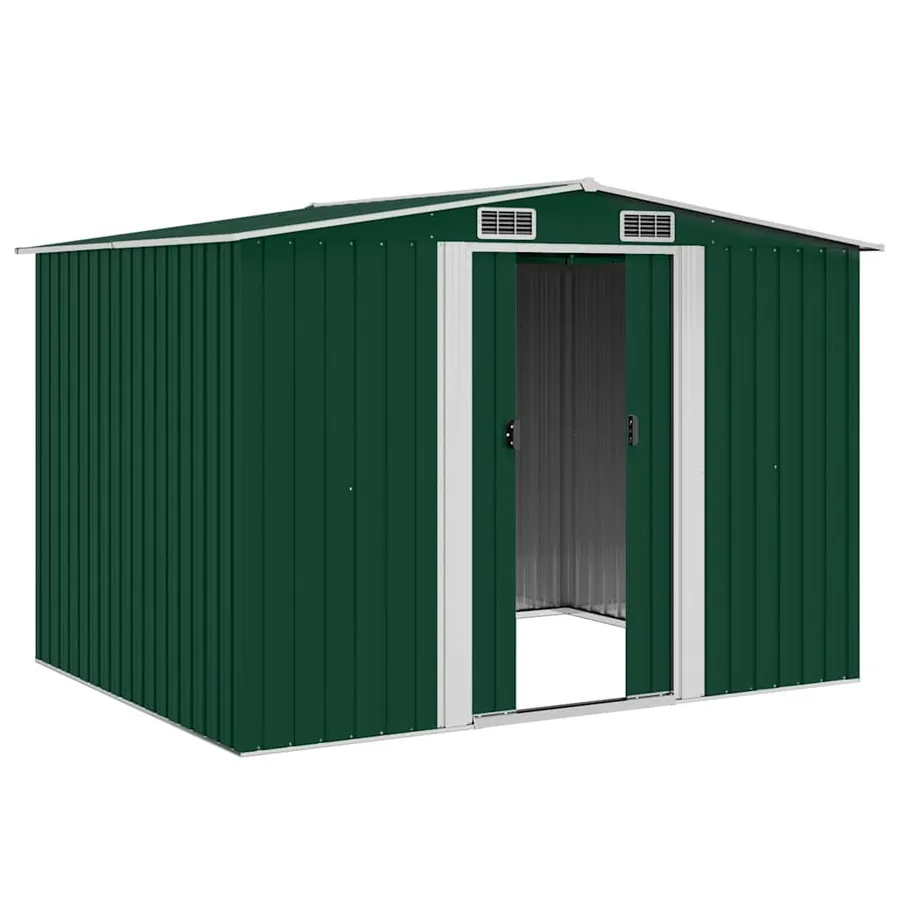 Abri de stockage pour jardin Métal Vert 257 x 205 x 178 cm - 3