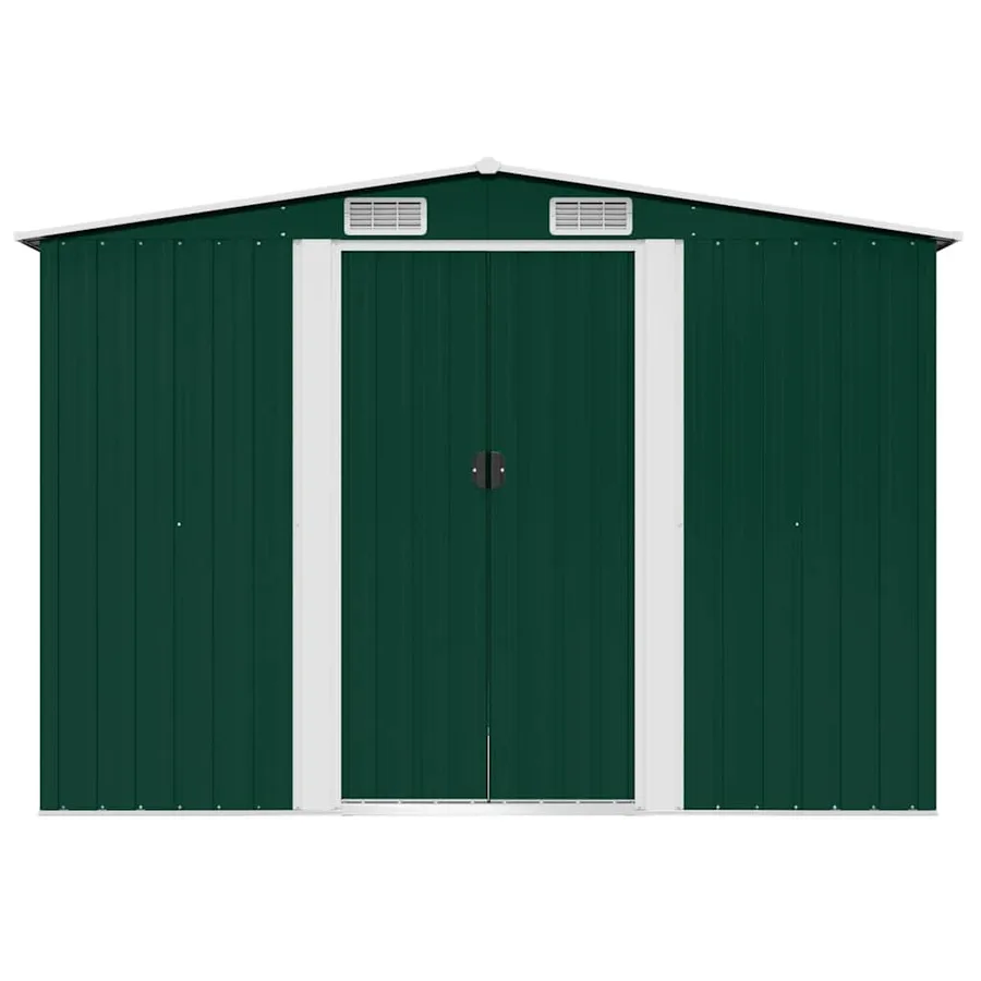 Abri de stockage pour jardin Métal Vert 257 x 205 x 178 cm - 4