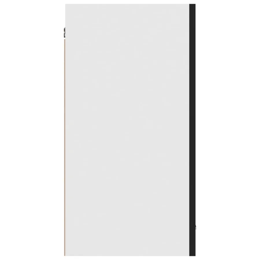 Armoire suspendue "Lyon" Noir 80 x 31 x 60 cm Bois d'ingénierie - 7