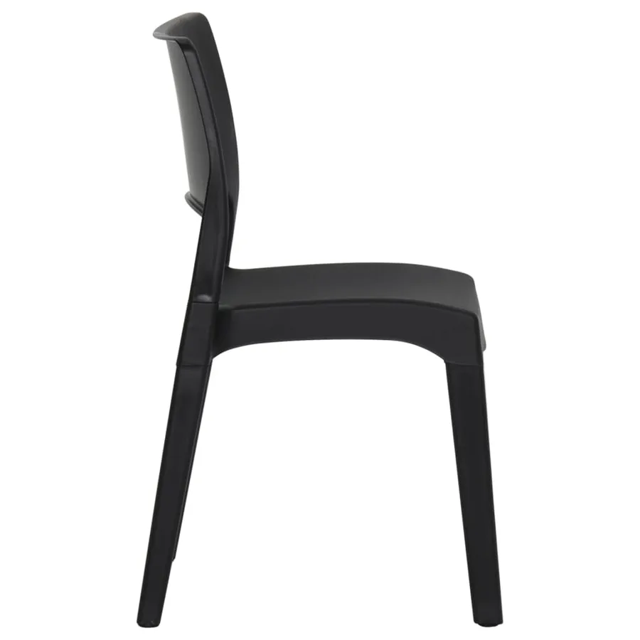 Chaises de jardin lot de 2 Polypropylène Anthracite - 4