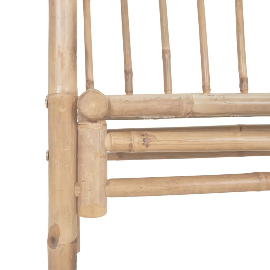 Banc de jardin avec pergola 116 cm Bambou - 5