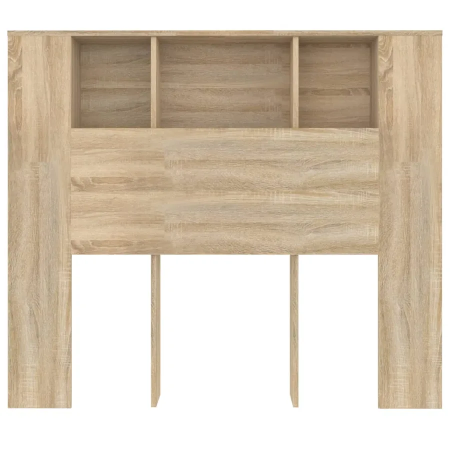 Armoire de tête de lit chêne sonoma 120x18,5x102,5 cm - 4