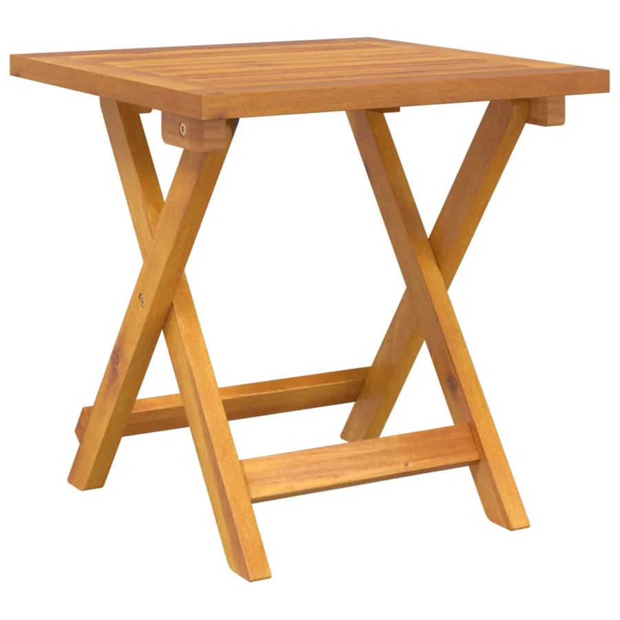 Chaise longue avec table Résine tressée et bois massif d'acacia - 13