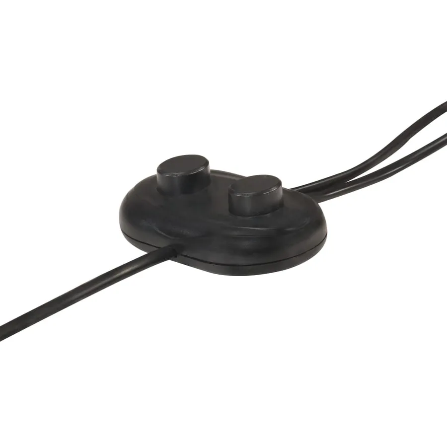 Lampadaire avec 2 abat-jour Noir E27 Fonte - 9
