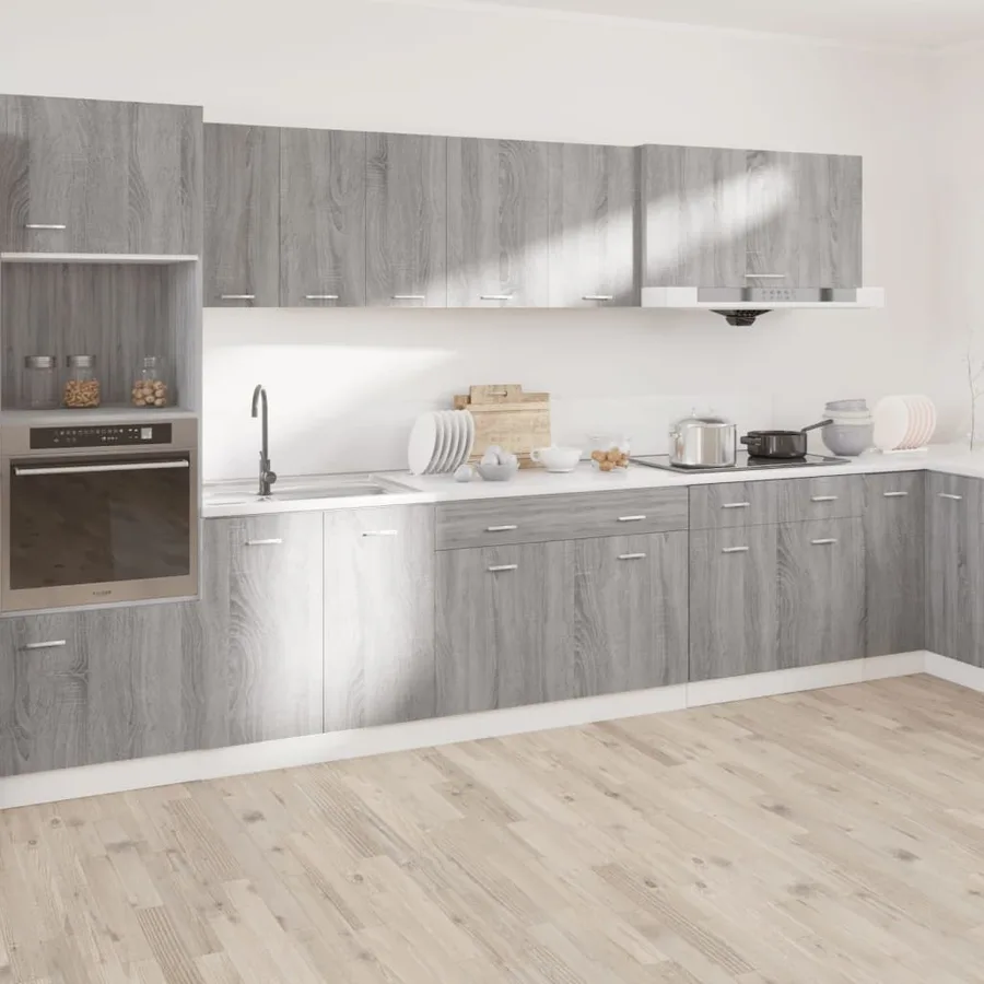 Armoire à tiroirs inférieure "Lyon" Gris Sonoma 50 x 46 x 81,5 cm Bois d'ingénierie - 3