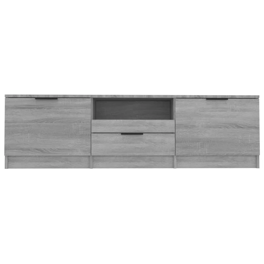 Meuble TV Sonoma gris 140x35x40 cm Bois d'ingénierie - 4