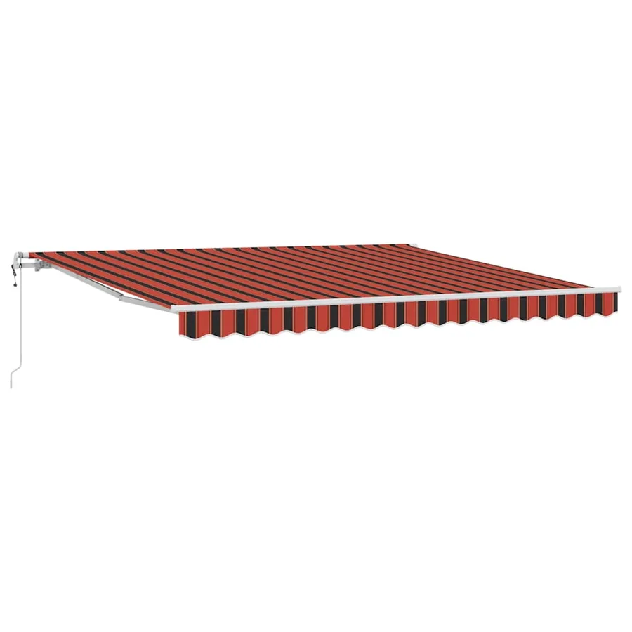 Auvent Rétractable Orange et marron 400 × 300 cm - 2