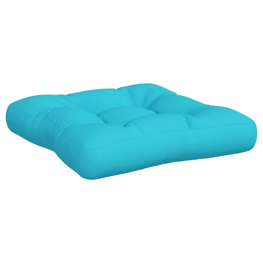 Coussins de palette lot de 3 turquoise tissu Oxford - 5