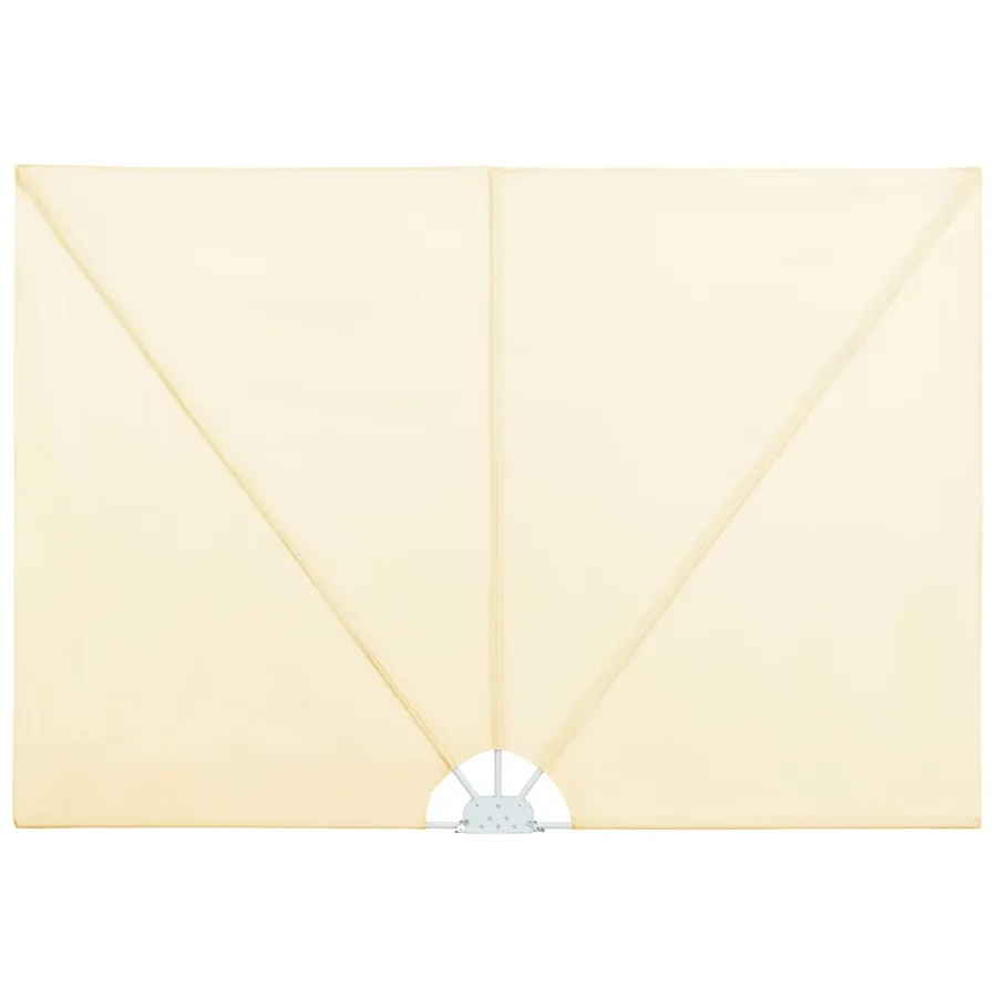 Auvent latéral pliable de terrasse Crème 240 x 160 cm - 2