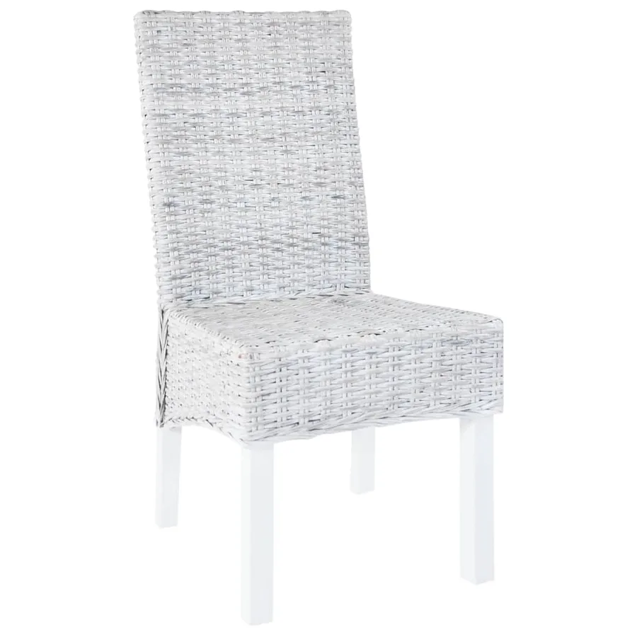 Chaise à manger lot de 6 rotin Kubu et bois de manguier - 2