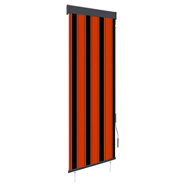 Store roulant d'extérieur 60x250 cm Orange et marron