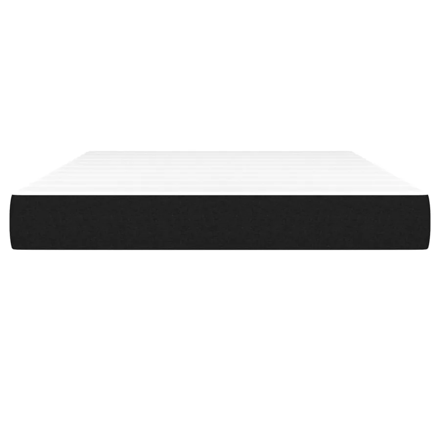 Matelas de lit à ressorts ensachés fermeté moyenne Noir 140x200x20 cm Tissu - 3