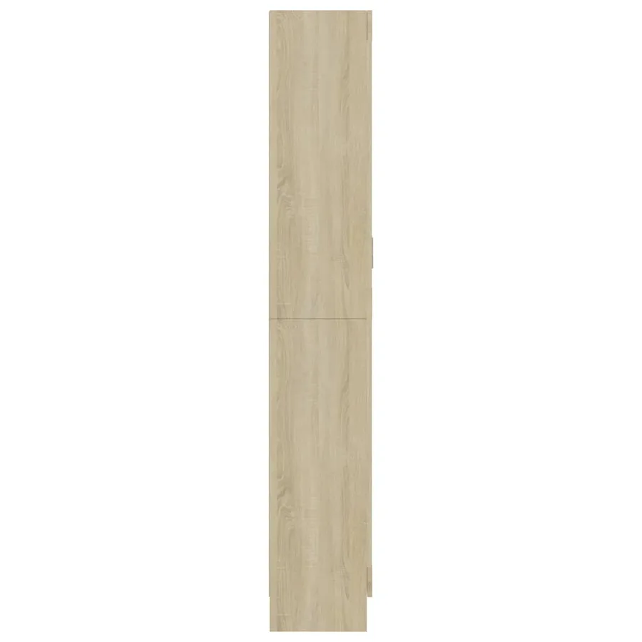 Armoire vitrine Chêne sonoma 82,5x30,5x185 cm Bois ingénierie - 5